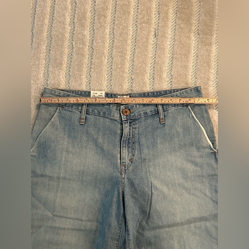 Levi’s Misses Vintage Y2K Deadstock Wide Leg Cropped Denim Culottes - Size 10 - Picture 12 of 14